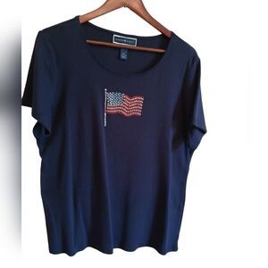 Karen Scott Blouse Size XL USA proud